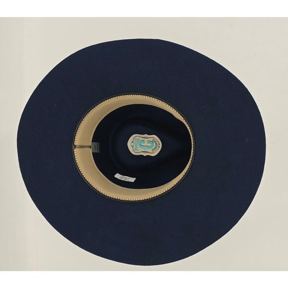 Rocking C by Cavender’s Boho Western‎ Navy Wool Felt Fedora main image 5
